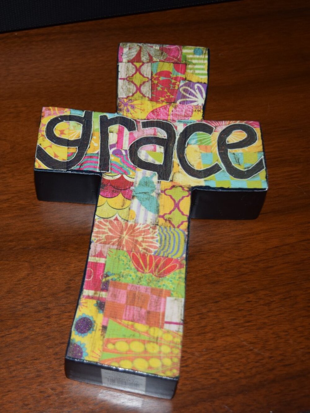 Demdaco Cross GRACE Colorful Devotions Wall Art Christian Scripture
